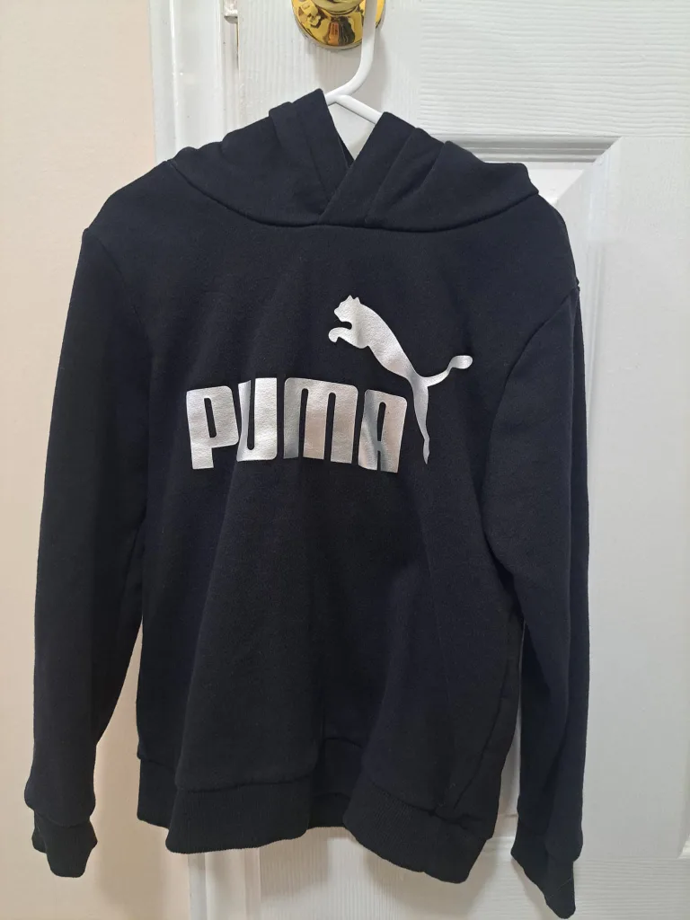 Puma Black Hoodie - Size YM... $10 each image indicator(5)