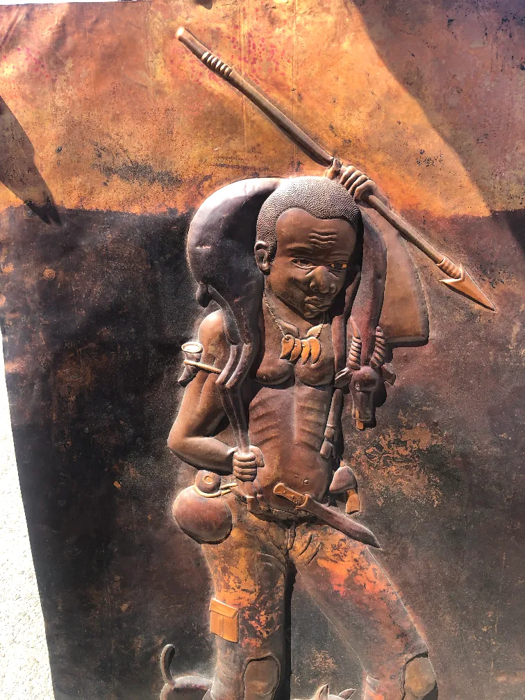 ANDALA (artist), copper  African Hunter image indicator(2)