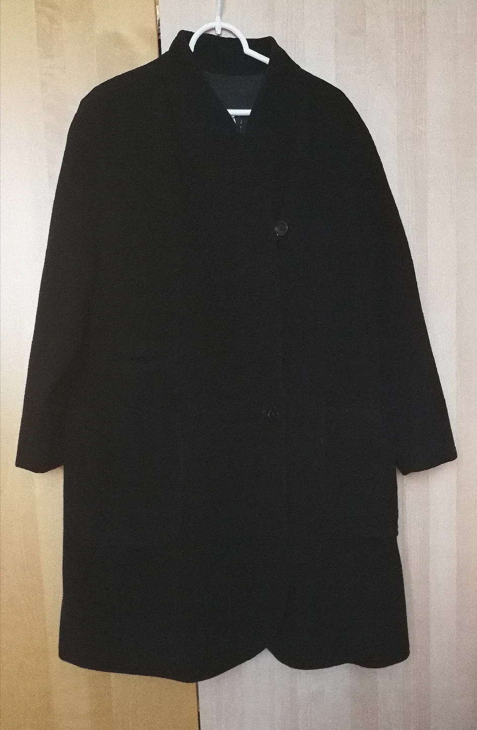 🇮🇹 Vintage Italian Black Pure Wool Coat - fits S to L image indicator(4)