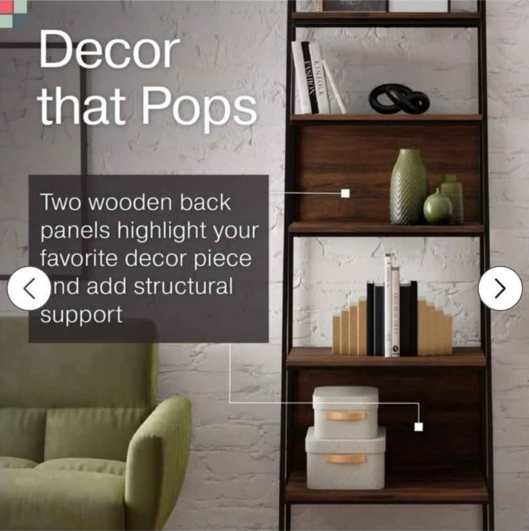 Stead Ladder Bookshelf with 5 shelves - photo 4