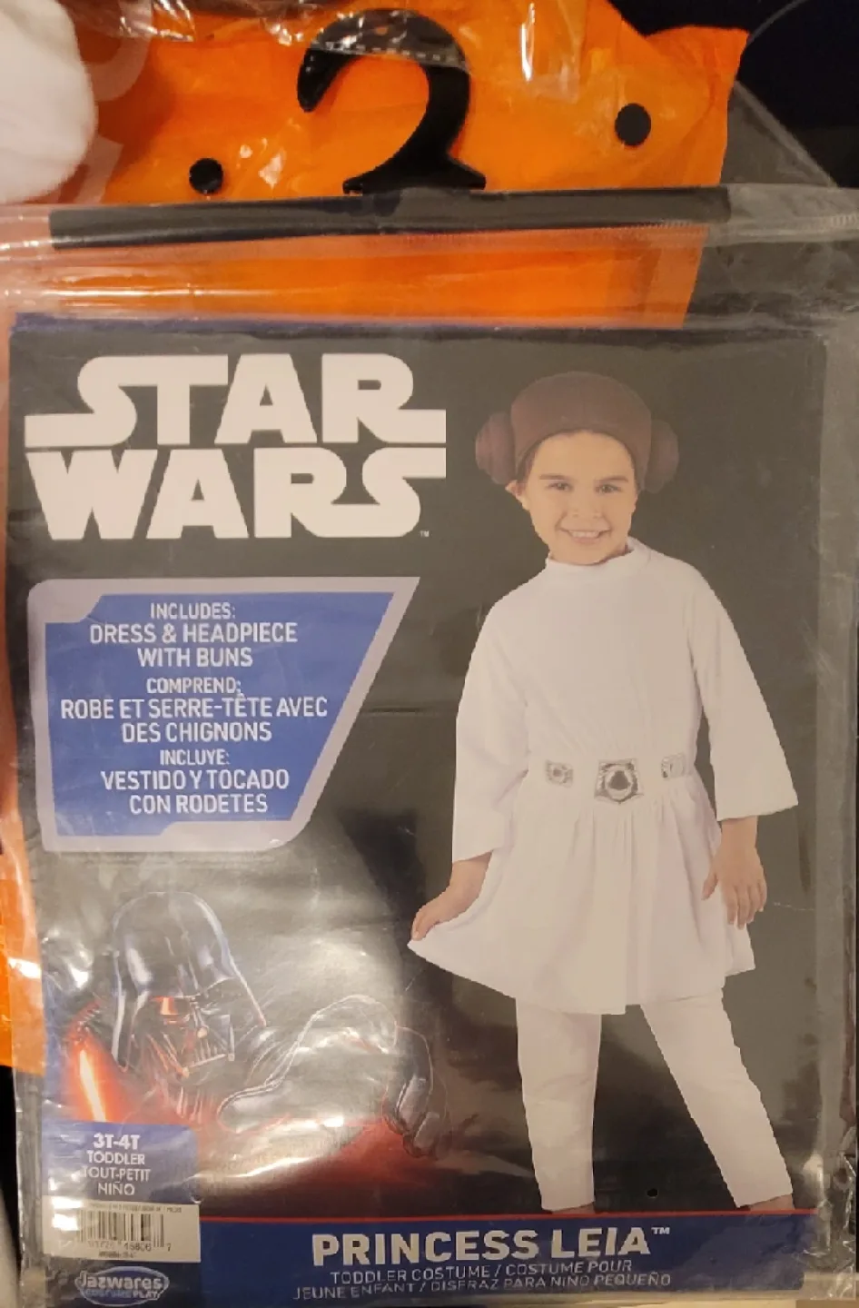 Star Wars Princess Leia Toddler Costume, Size 3T-4T