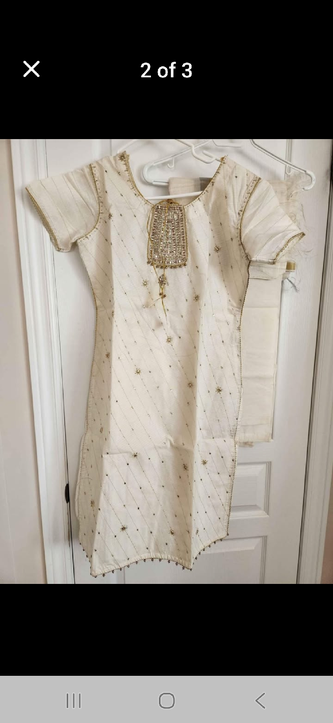 Cream Salwar Kameez Suit - photo 2
