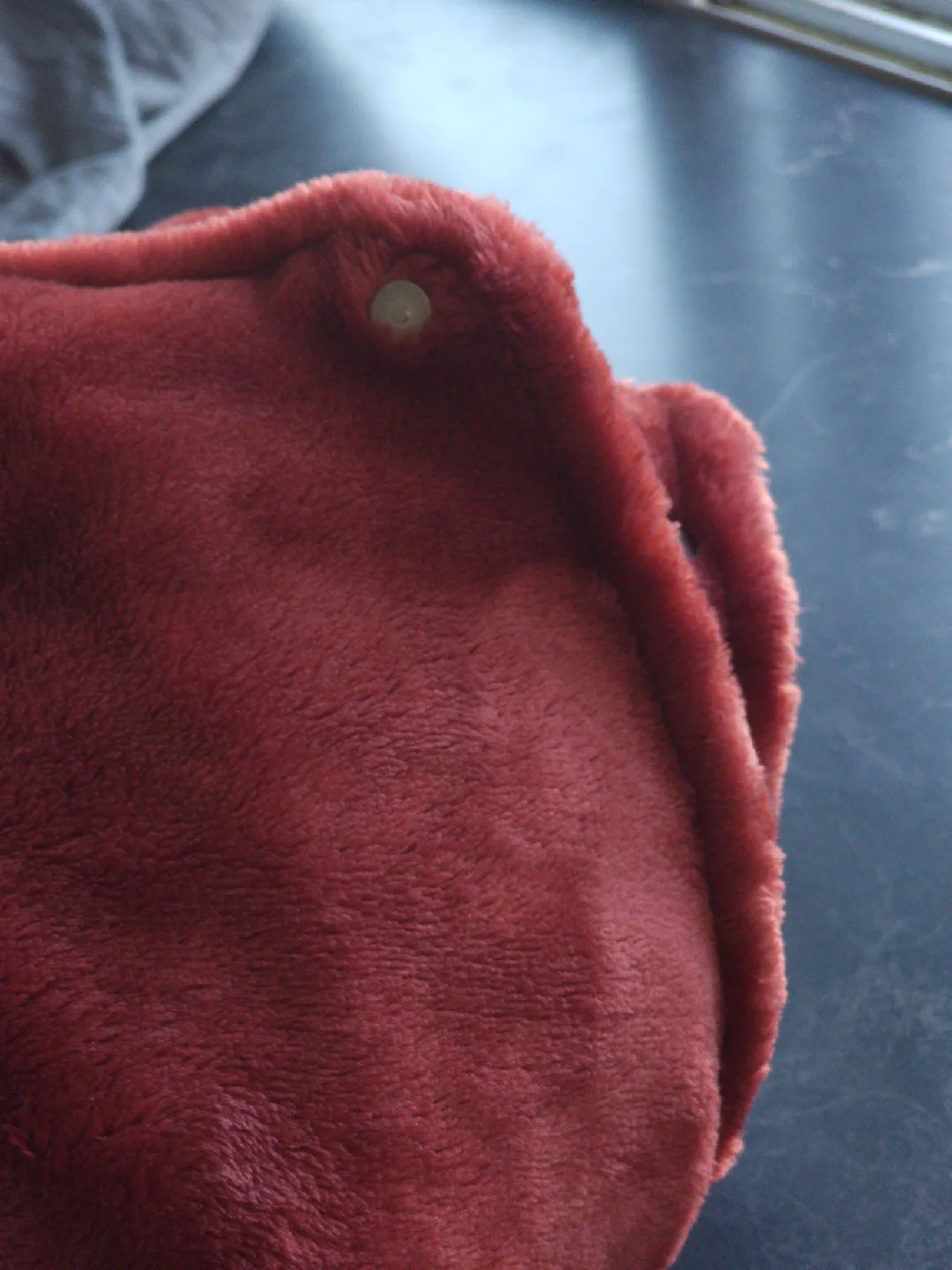 NEW thick red Faux fur Neck Warmer - long image indicator(3)