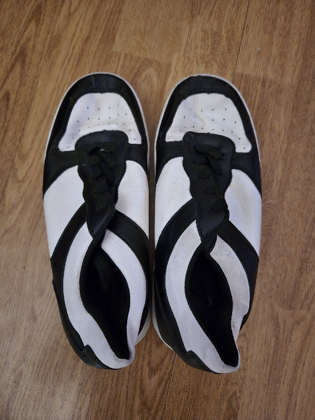 Black & White Leather Shoes