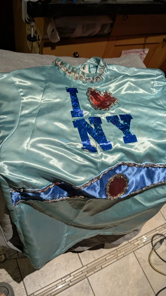 Costume "I Love NY" turquoise