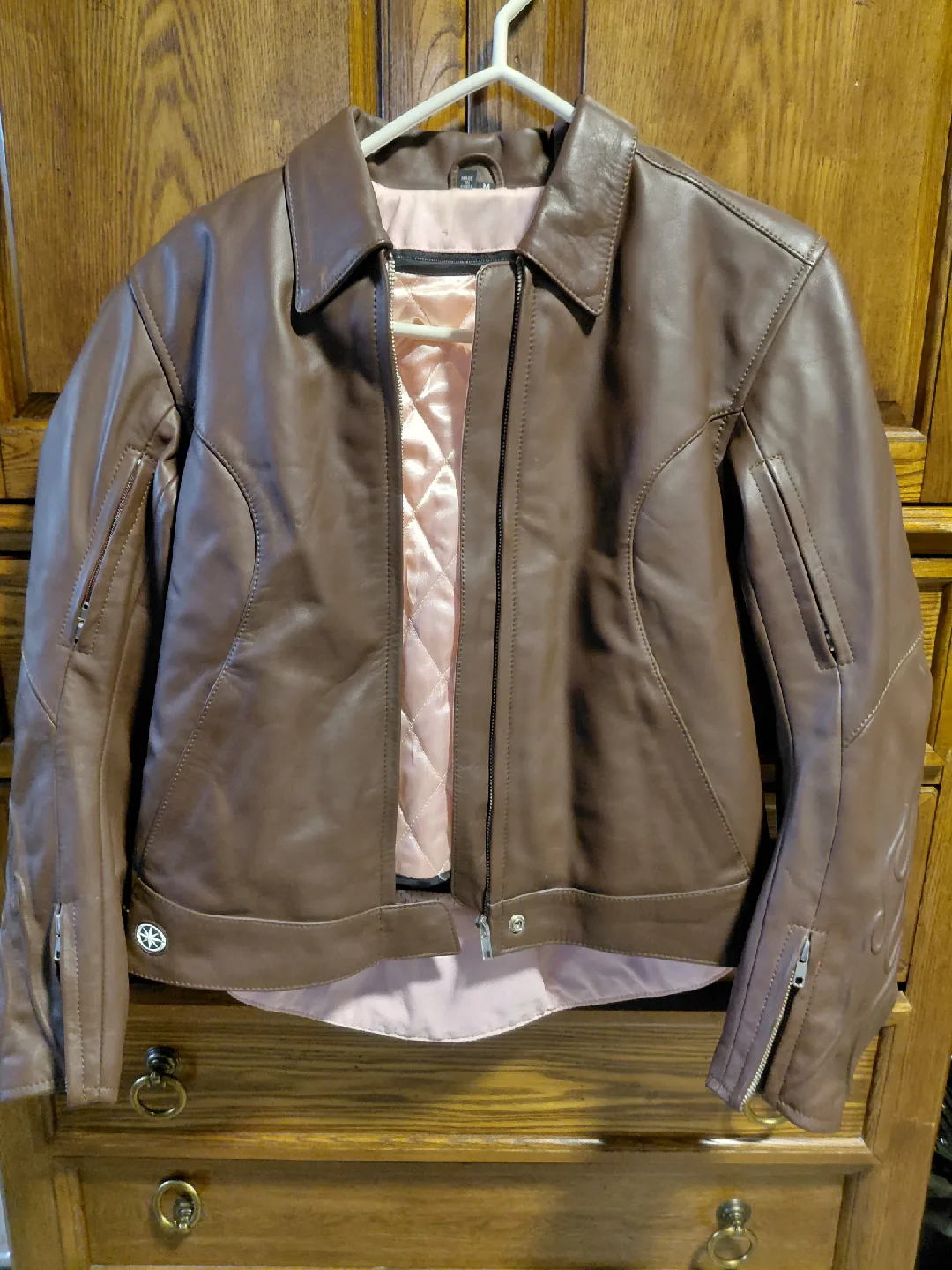 Yamaha Star Brown Leather Jacket - Size M image indicator(2)