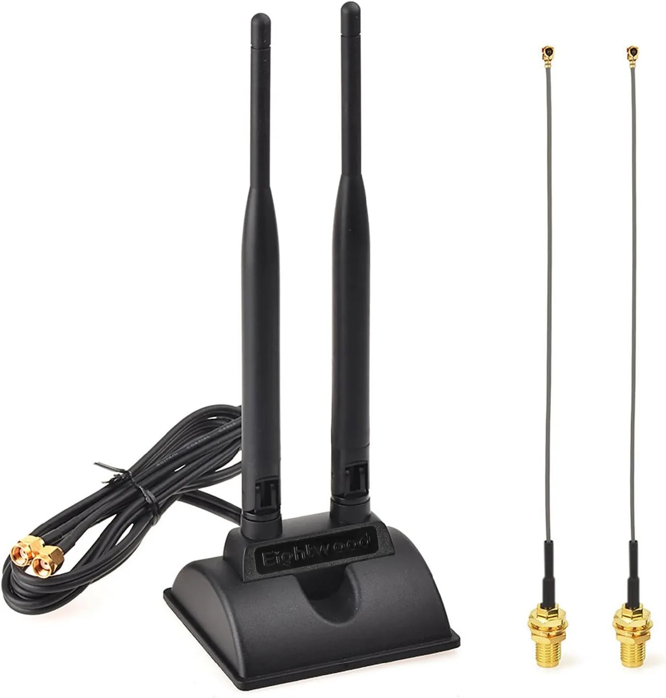 Eightwood 2.4GHz 5GHz Dual Band WiFi Antenna RP-SMA image indicator(2)