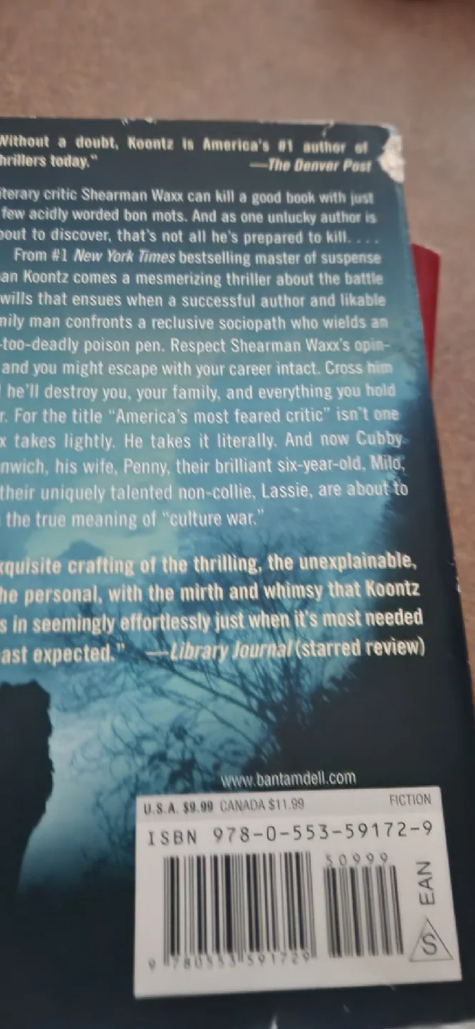 Relentless by Dean Koontz - Thriller Novel🤎 image indicator(2)