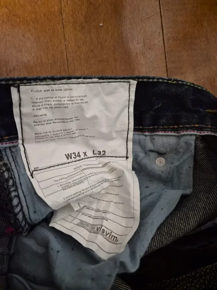 Visvim Fluxus 03 Serge de Nimes Denim Jeans W34 L32 image indicator(3)
