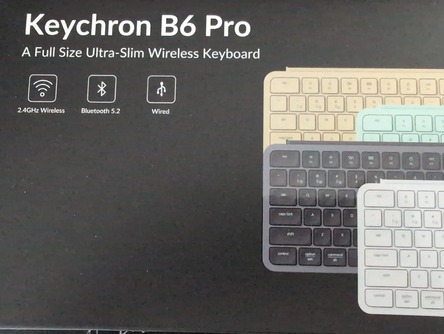 Keychron B6 Pro Full Size Wireless Keyboard - White 🥕 image indicator(3)