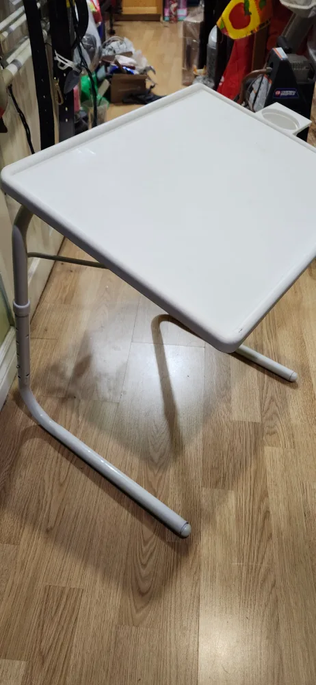 Like new Adjustable 21 " to 30"H. Folding Table image indicator(6)