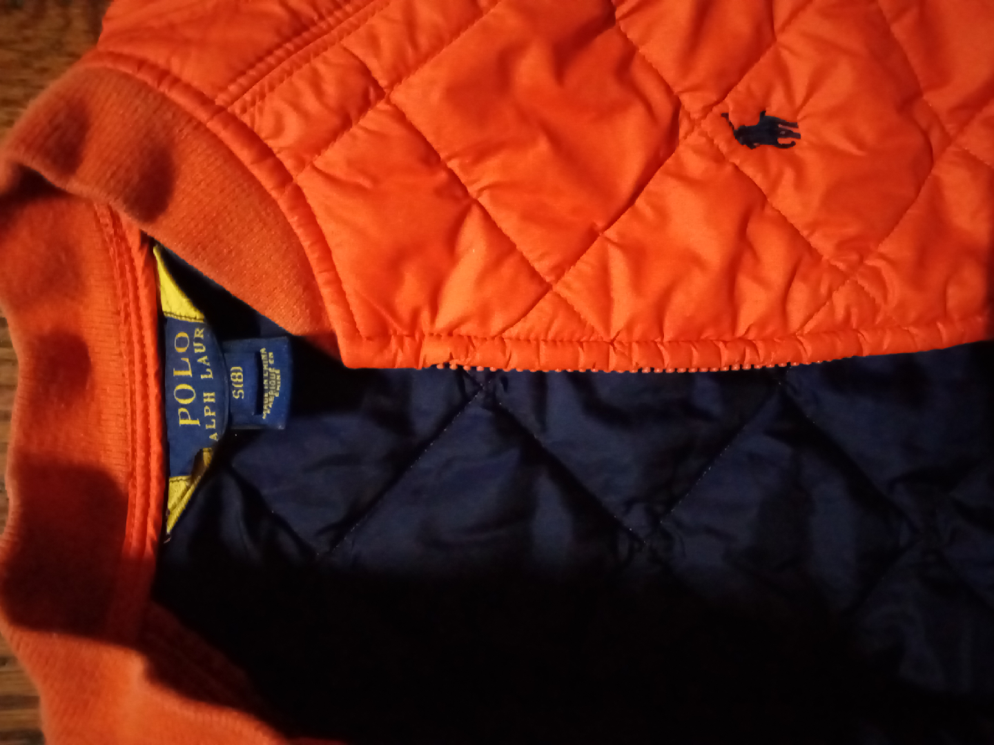 Polo Ralph Lauren Orange Quilted Jacket - Size S(8) - photo 2