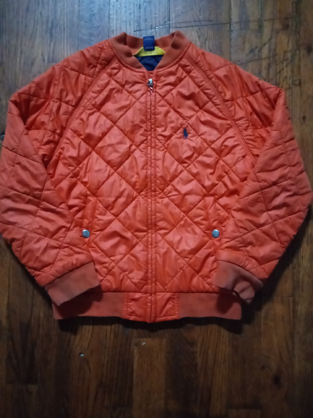 Polo Ralph Lauren Orange Quilted Jacket - Size S(8) - photo 3