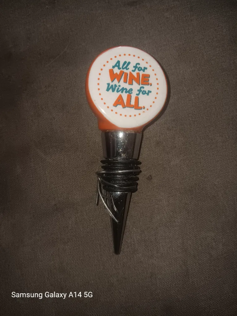 Wine Bottle Stopper - All for Wine thumbnail