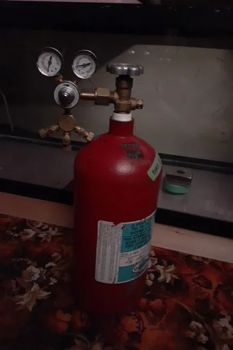 Red CO2 Tank with Regulator image indicator(3)