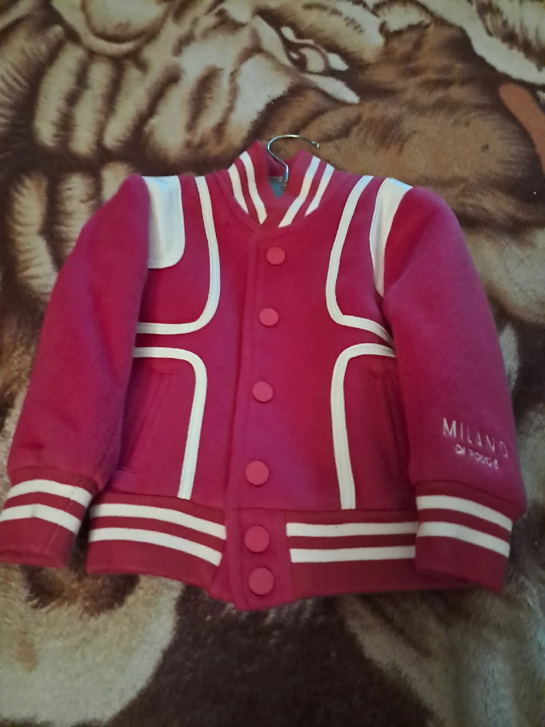 Milano Di Rouge Pink Varsity Jacket image indicator(2)