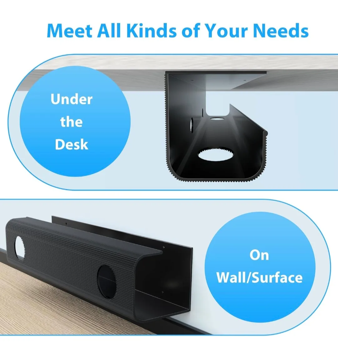 2 Pack Cable Management Under Desk image indicator(4)