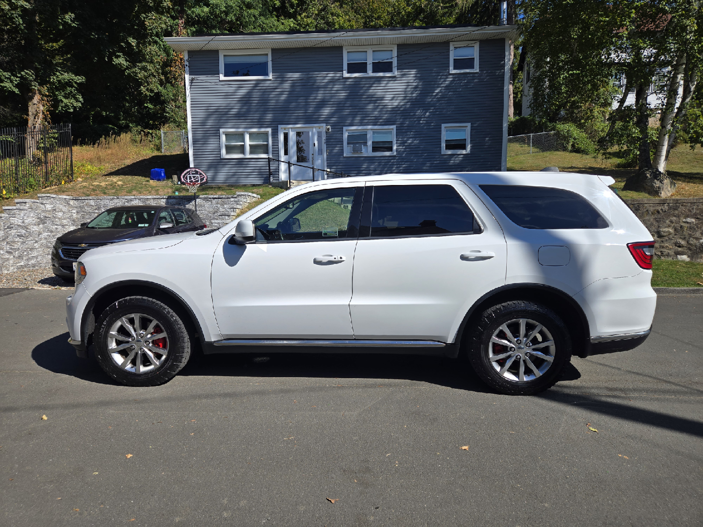 White Dodge Durango SUV