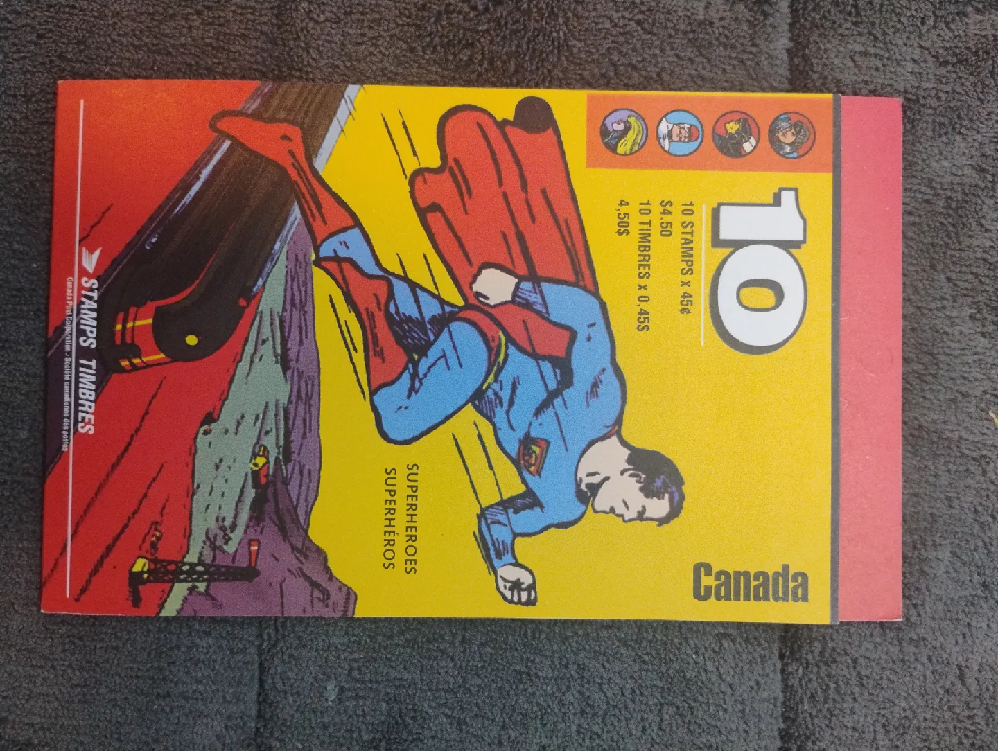 Canada Post Superman Superhero Stamps image indicator(2)