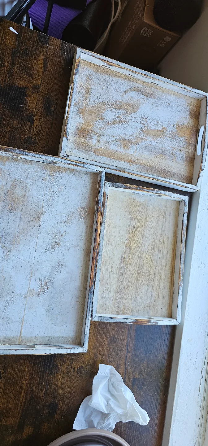 Rustic Wooden Nesting Trays - Set of 3 image indicator(2)