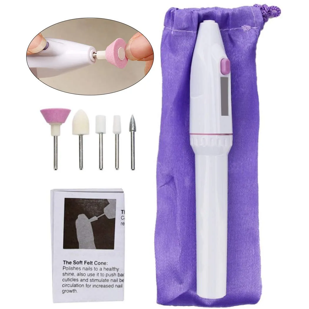 Nail Drill,Aniwon Portable Nail Drill File Kit for Acrylics image indicator(9)