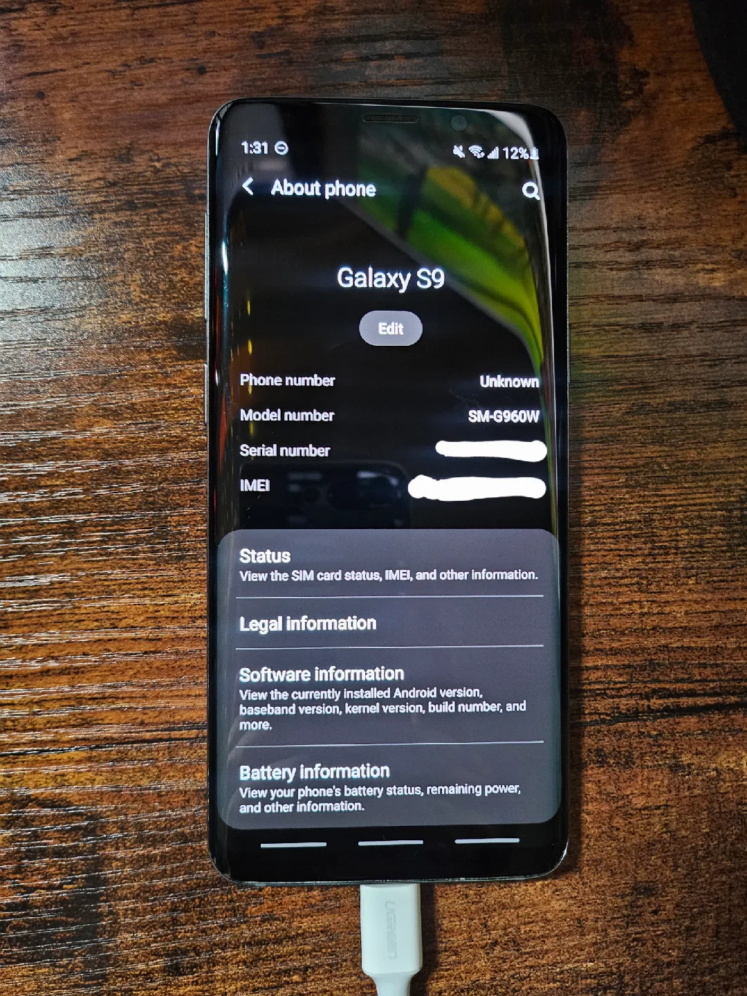 Samsung Galaxy S9 (read description) image indicator(3)