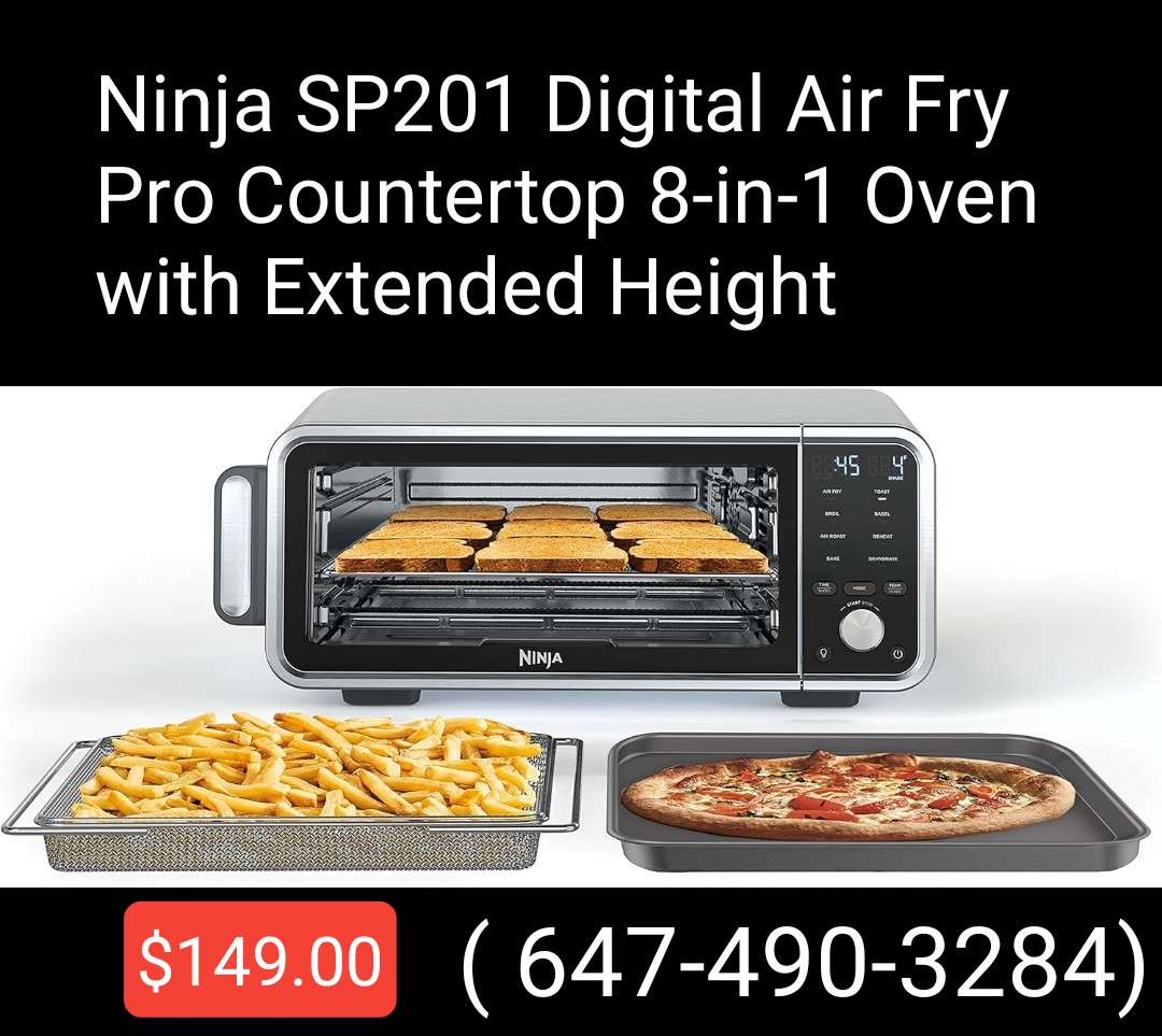 Ninja SP201 Digital Air Fry Pro Countertop 8-in-1 Oven