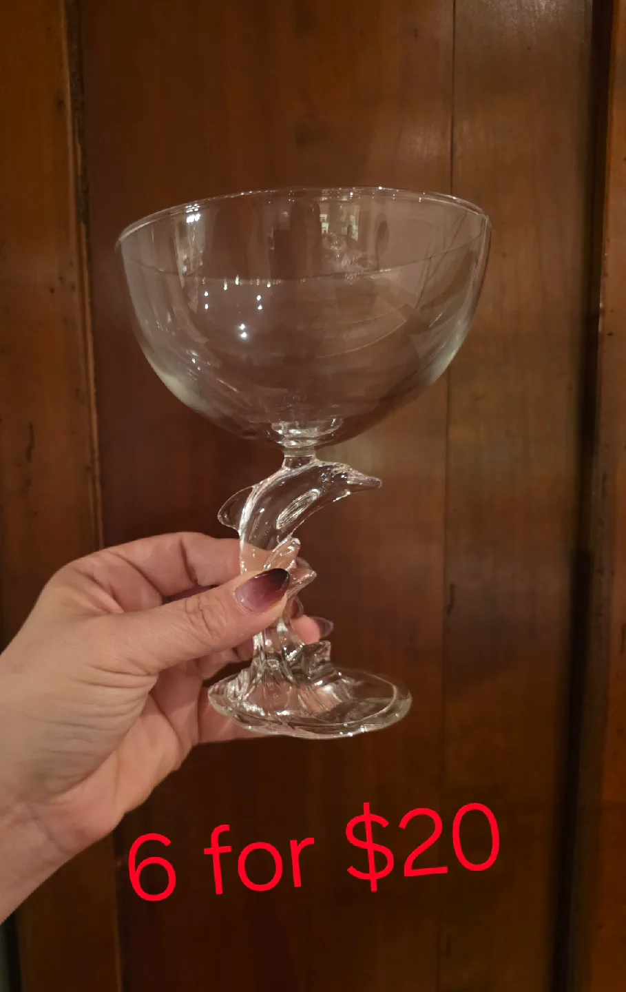 Glass Candle Holder & Dolphin Glasses image indicator(2)