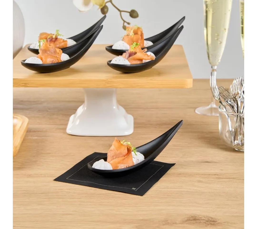 Black Malamine Tasting Spoons image indicator(3)