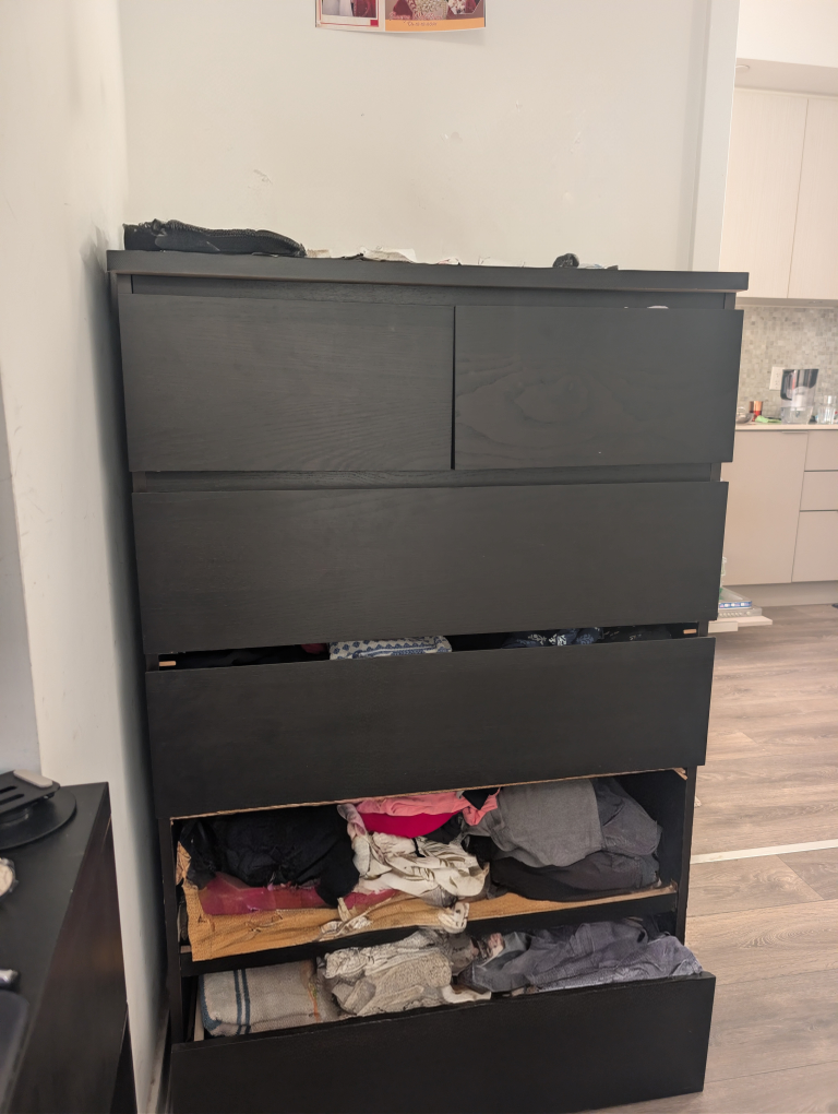 IKEA Black-Brown Chest/Dresser - photo 2