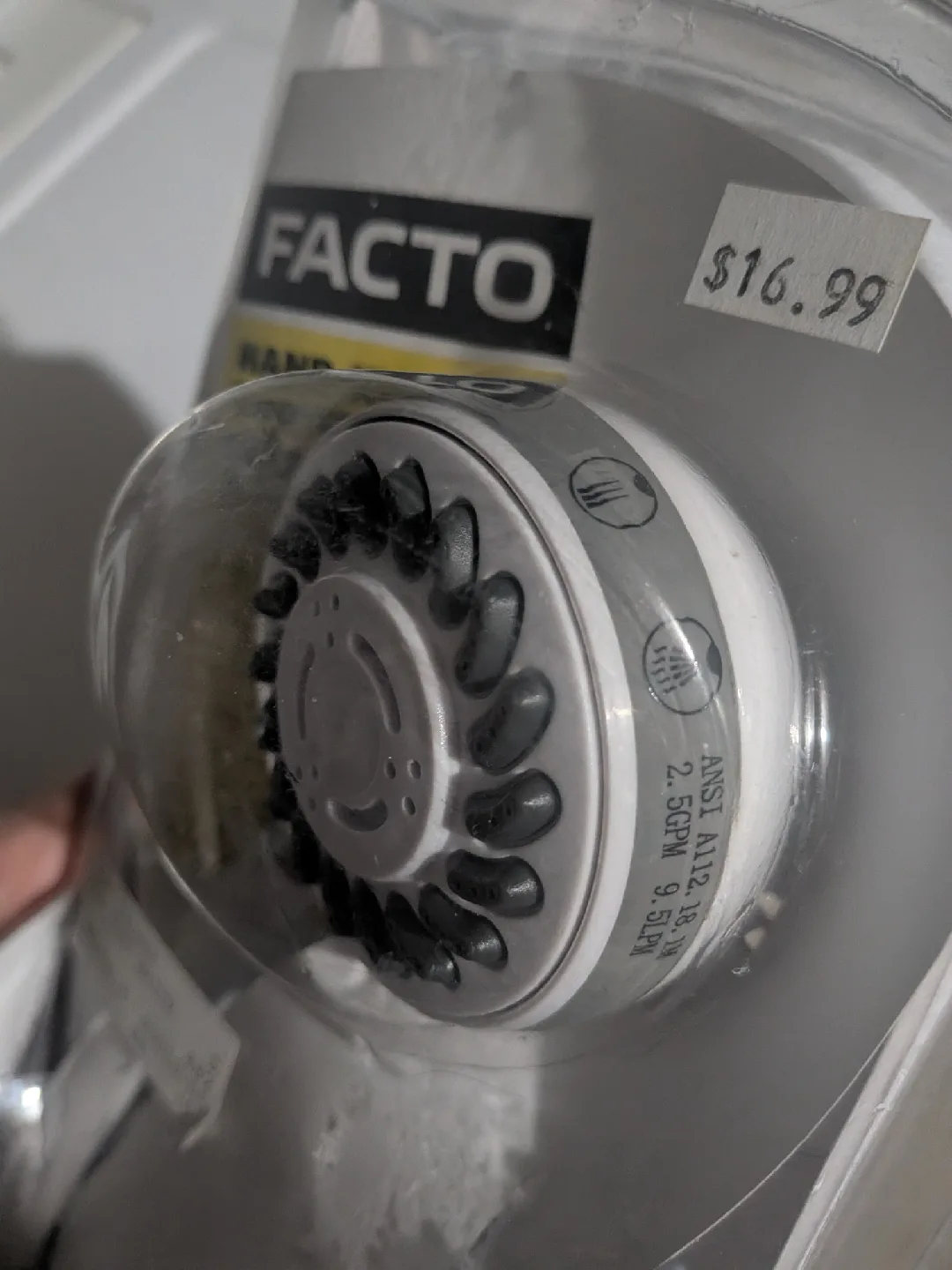 New Facto Hand-Held Shower Kit - 3 Spray Settings image indicator(6)