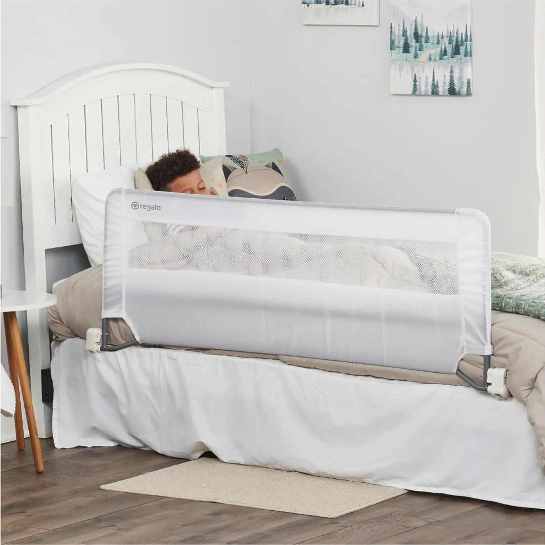Regalo 54 inch Extra long Bed Rail, White
