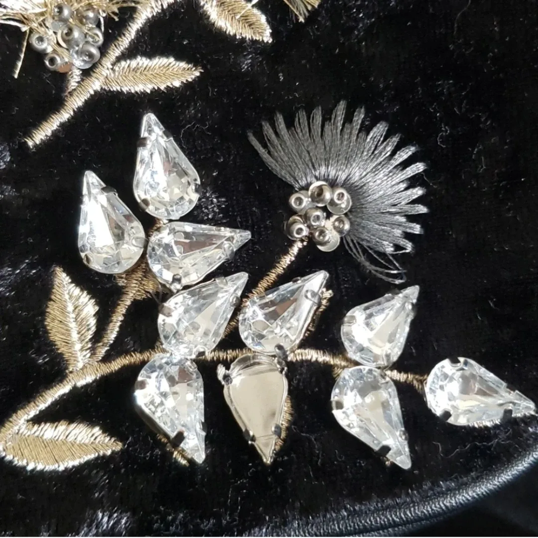 Black Floral Embroidered Crossbody Bag image indicator(9)