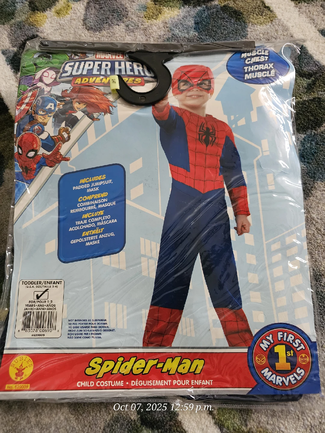 New My First Spider-Man Costume - Toddler Size