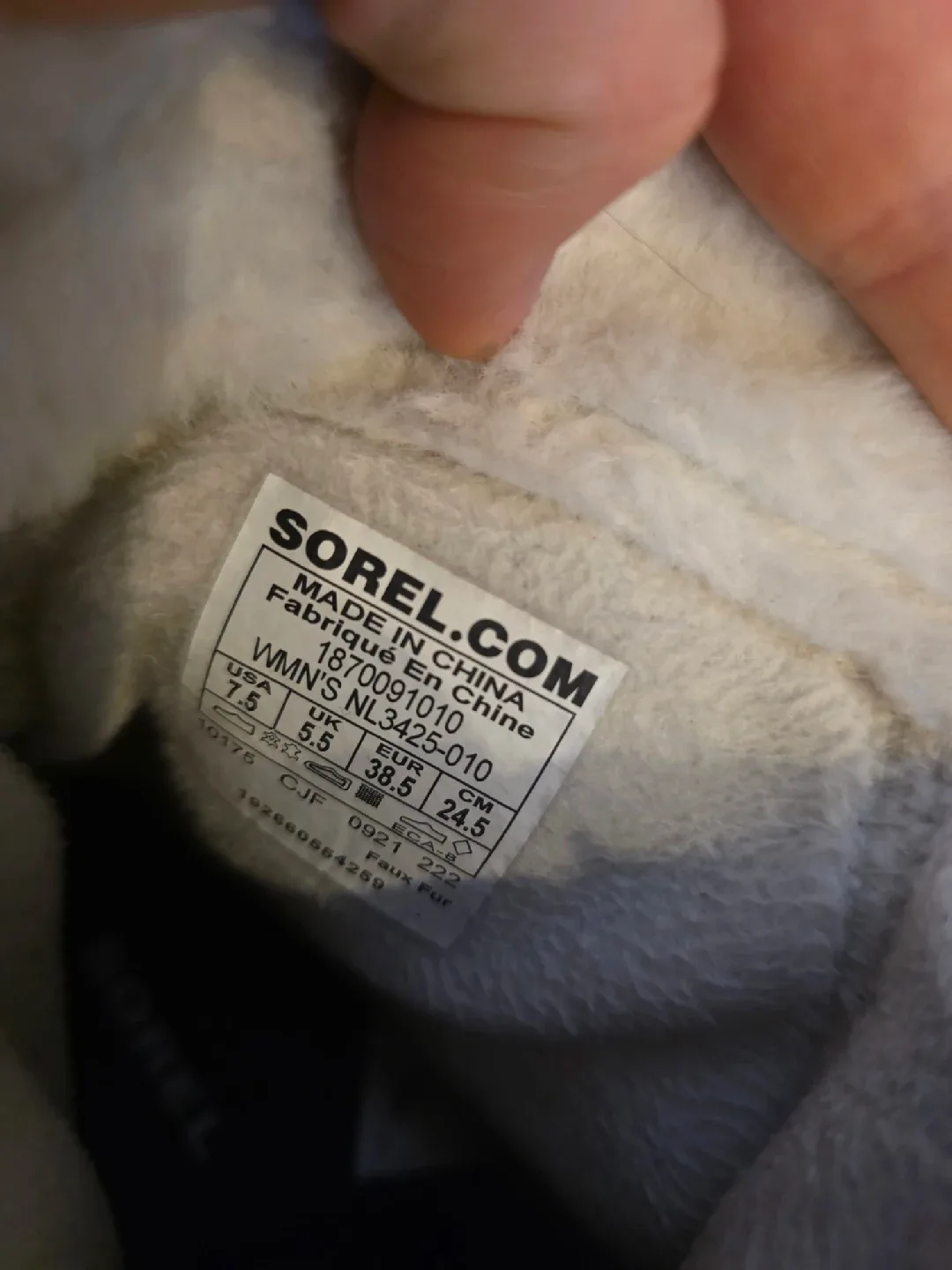 Sorel Waterproof Black Boots - Women's Size 7.5 image indicator(5)