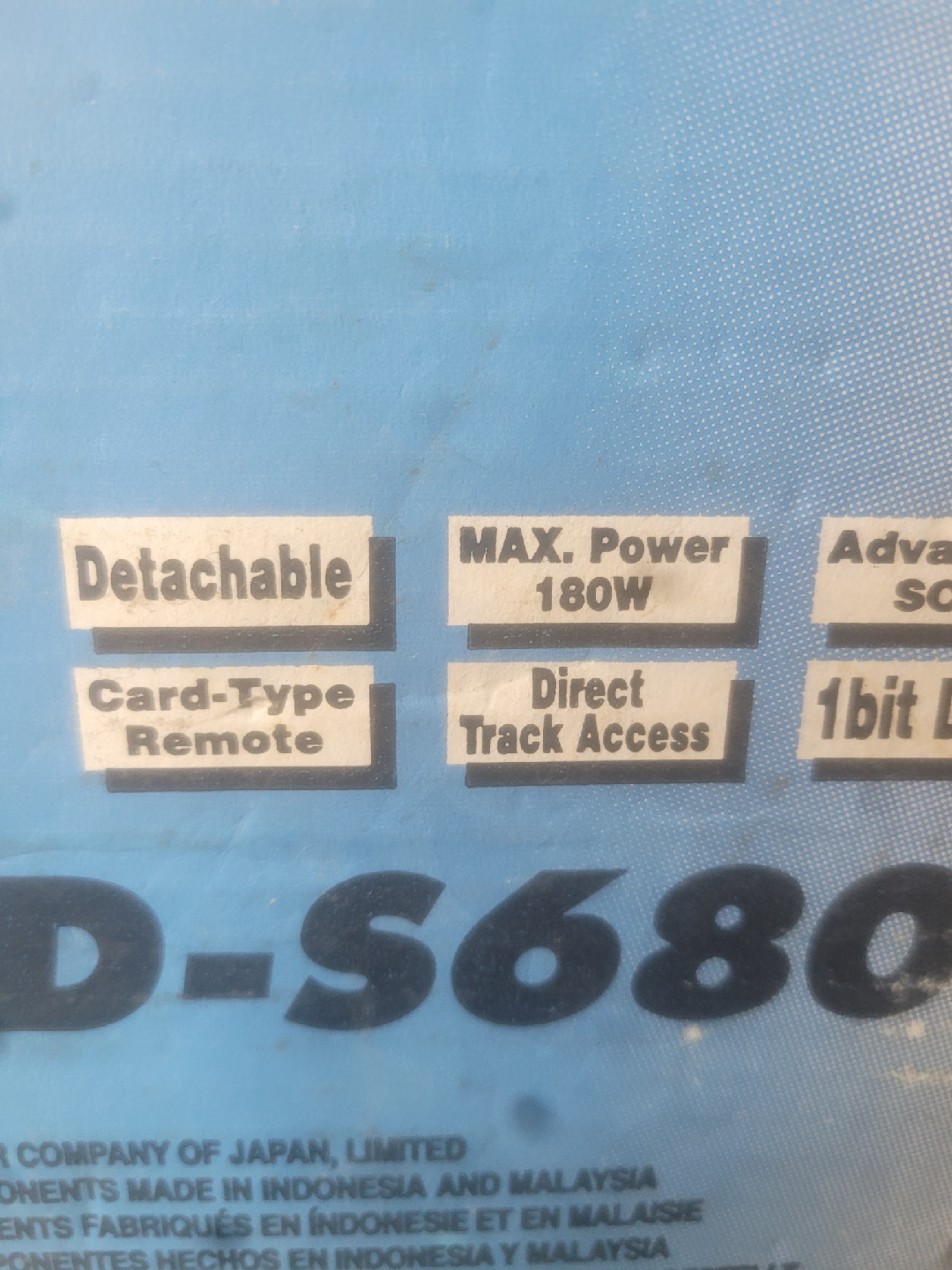 JVC KD-S680 Car CD Player w/ Remote - photo 4