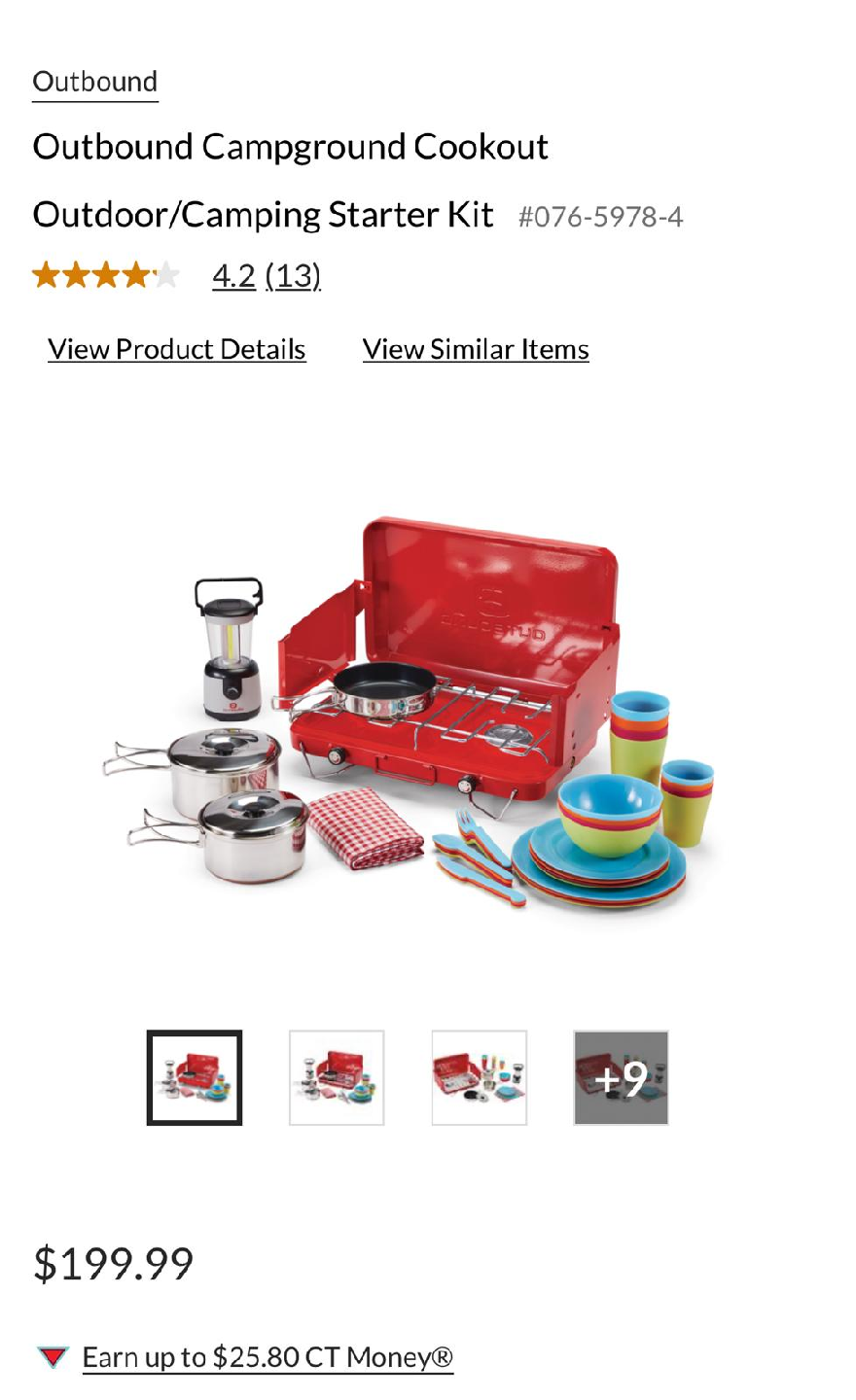 Outbound Campground Cookout Starter Kit - New