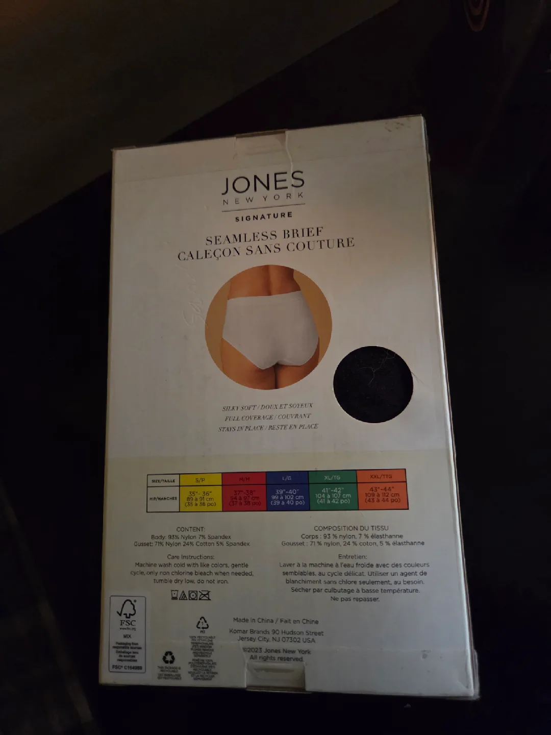 Jones New York Seamless Briefs - XL/TG - 5 Pack image indicator(2)