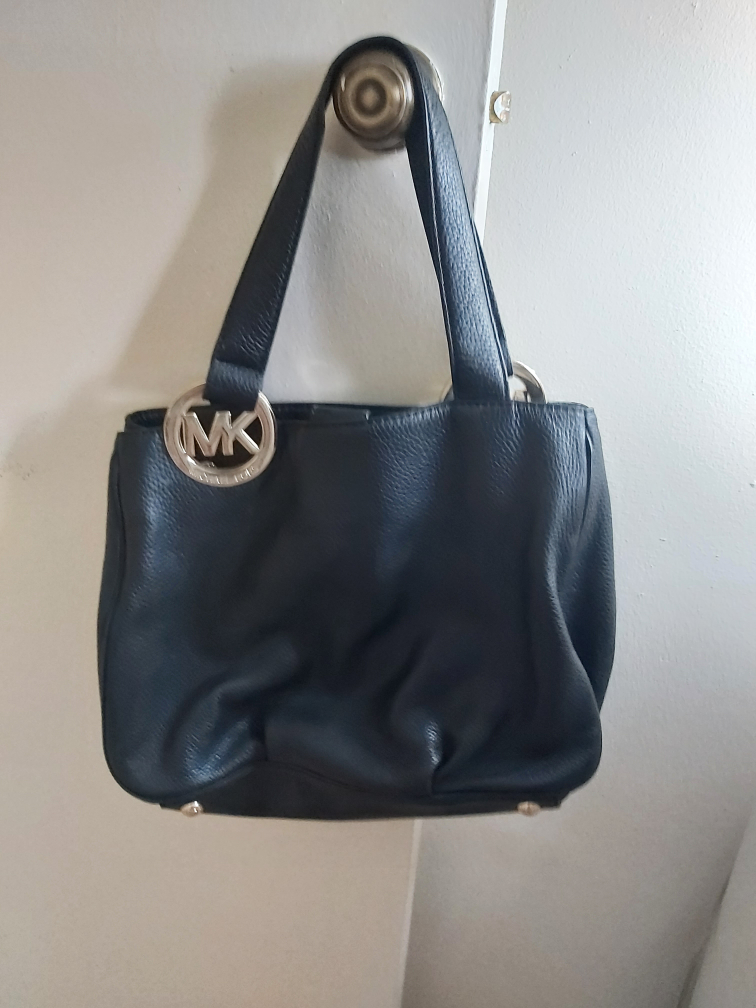 Michael Kors Black Leather Handbag