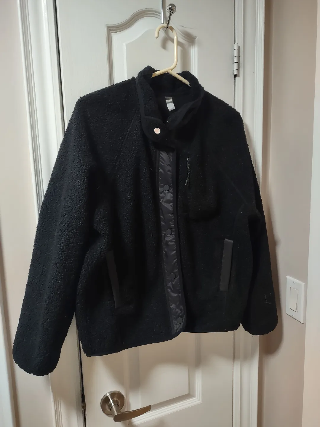 Hyba Black Fleece fall Jacket - Size M/M image indicator(2)
