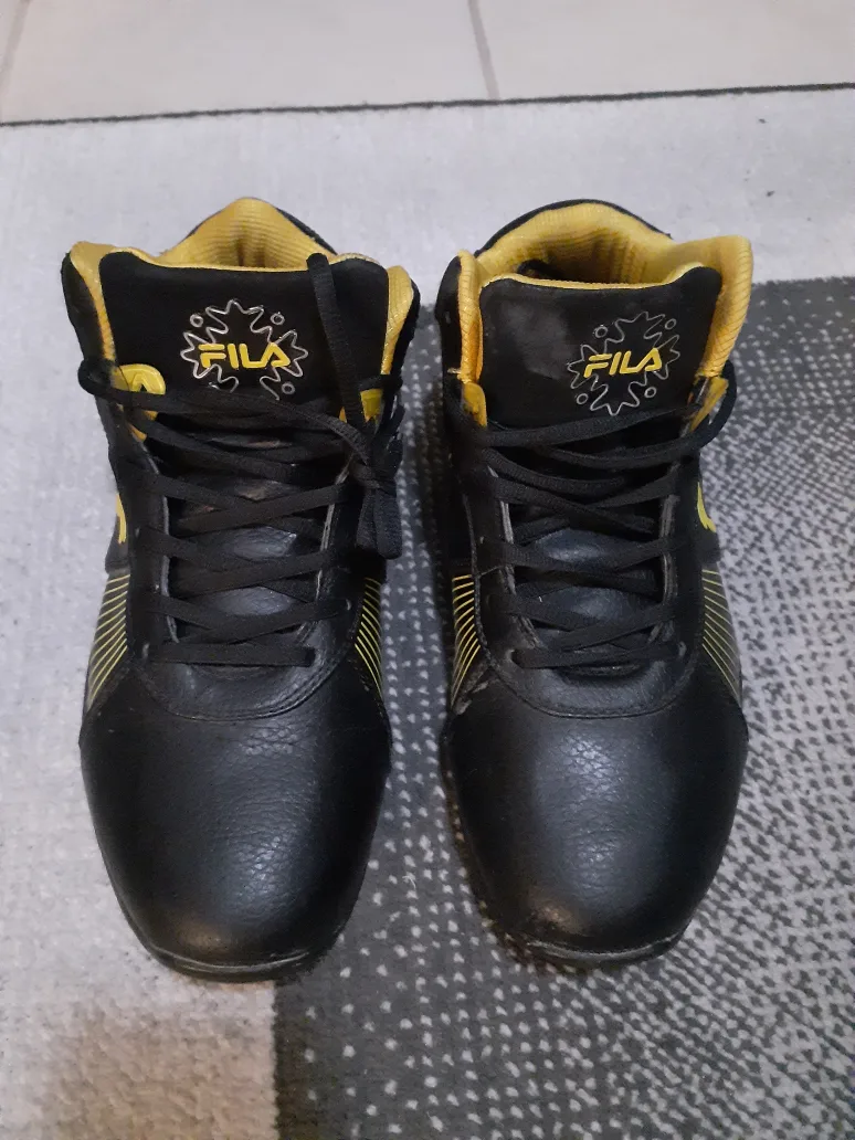 Fila Marshal Black & Yellow Shoes - size 10 thumbnail