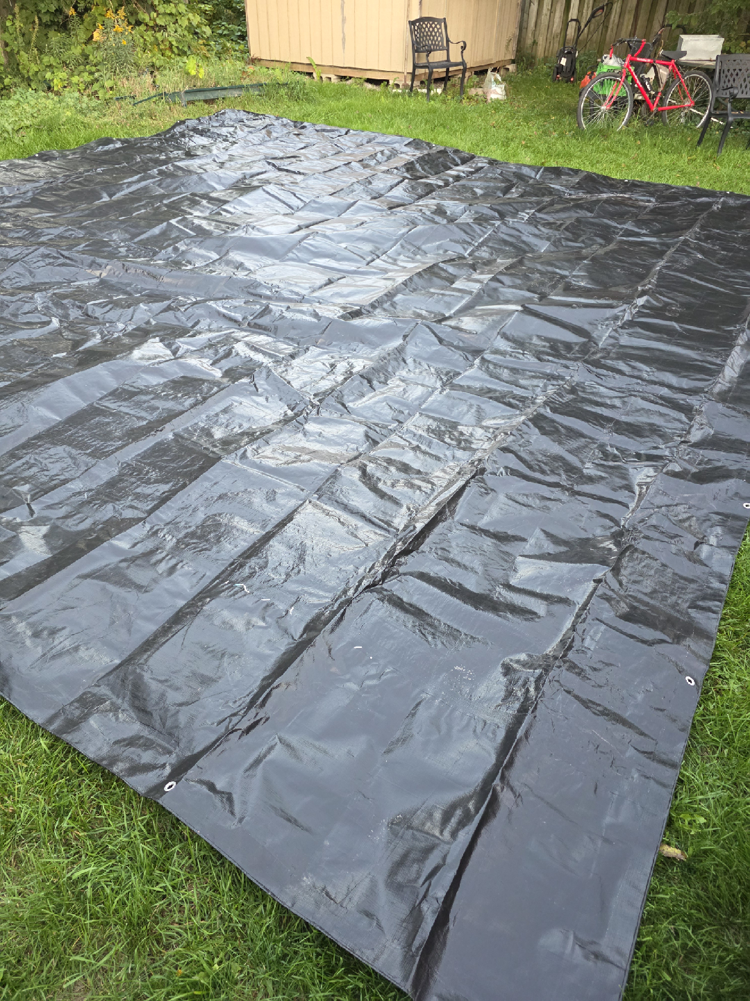 Black Tarp 20x20 ft