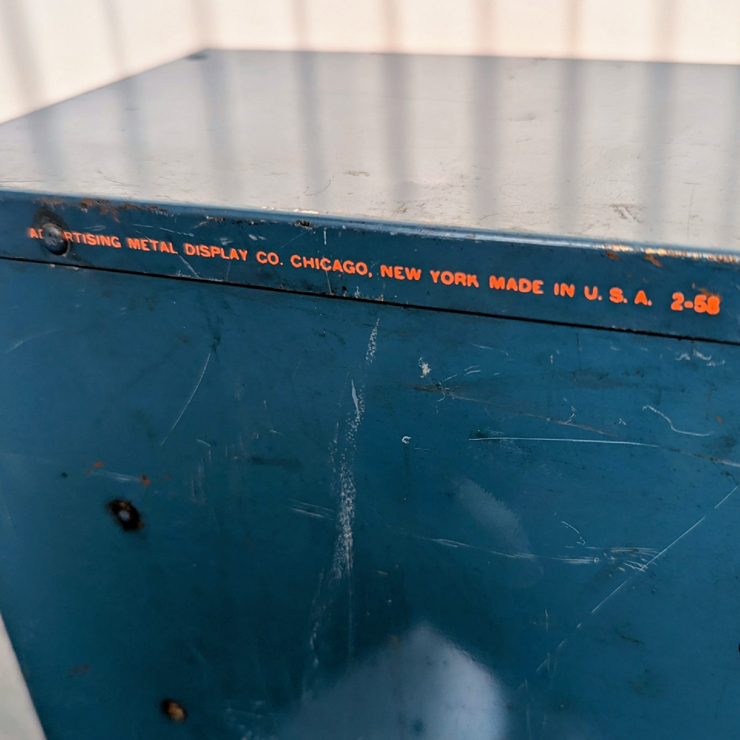 Vintage Sprague Electrolytics Metal Display Shelf - photo 2