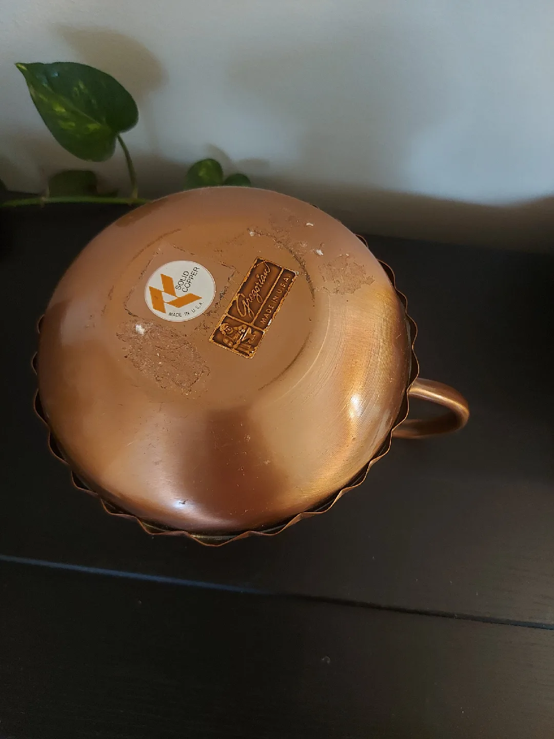 Vintage Coppercraft Guild Hammered Copper Pitcher image indicator(4)