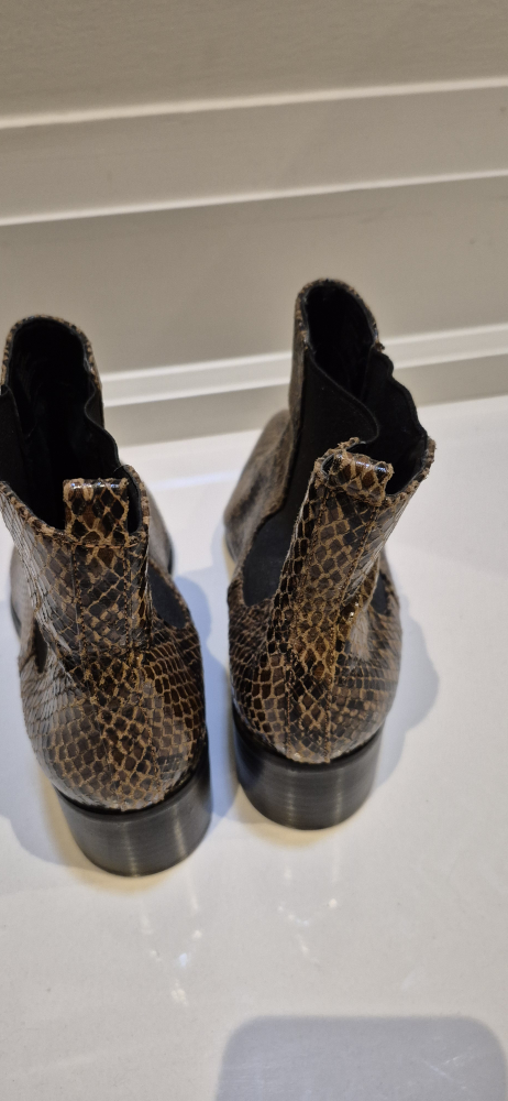 Design Lab Snakeskin Print Chelsea Boots, Size 8 - photo 2