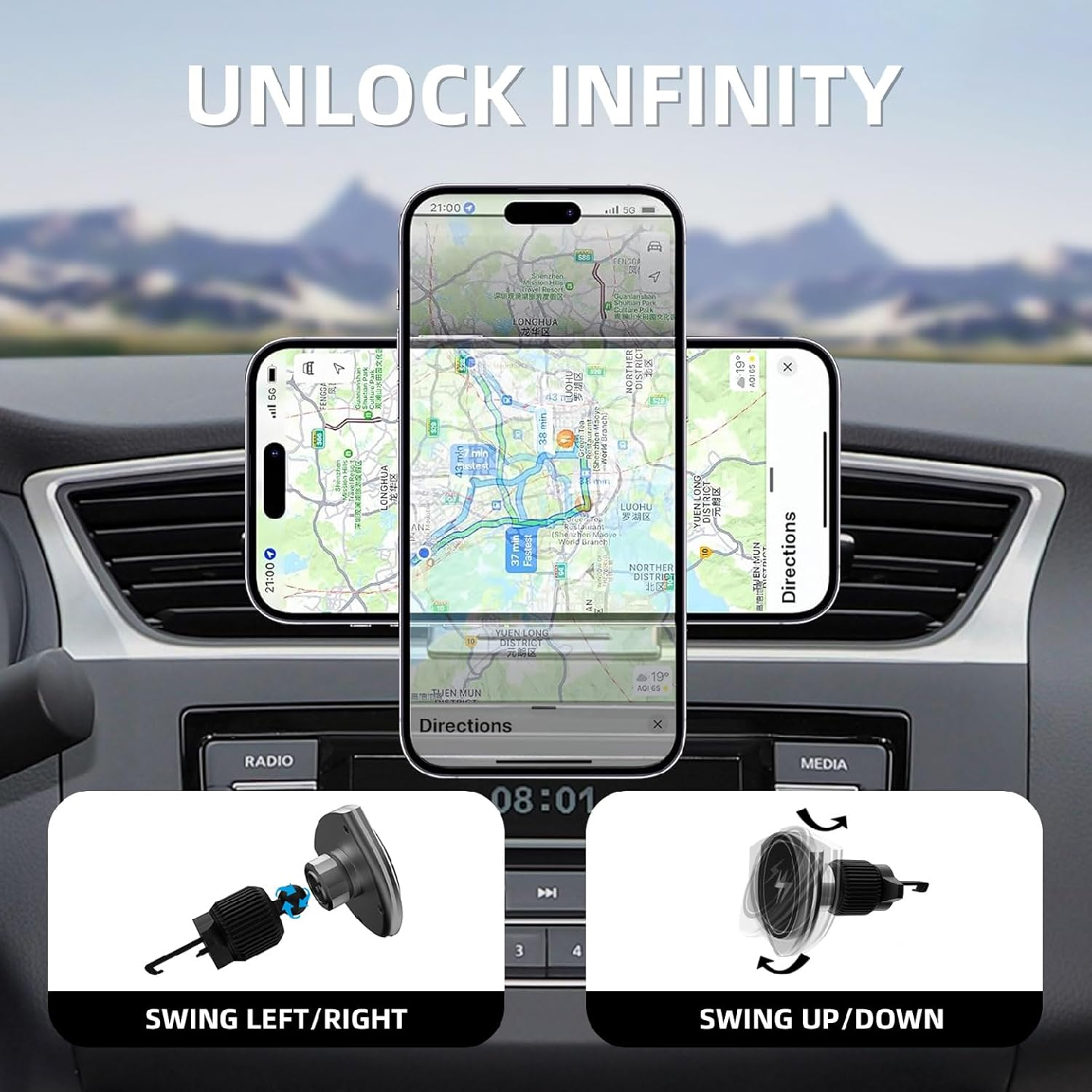 MagSafe Car Mount Charger, 15W Fast Charging - photo 5