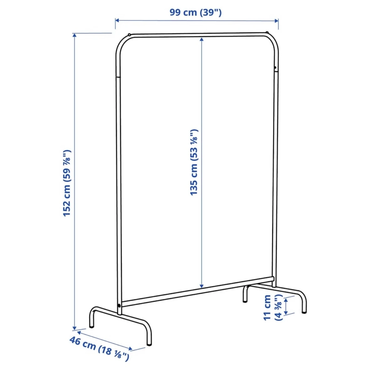 Ikea Portis Clothes Rack - White - photo 2
