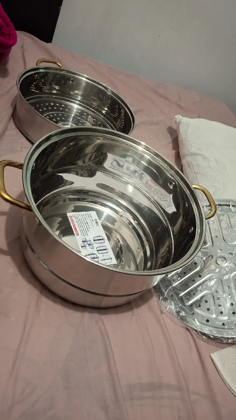 Stainless Steel Steamer Pot Set ❤️ image indicator(5)