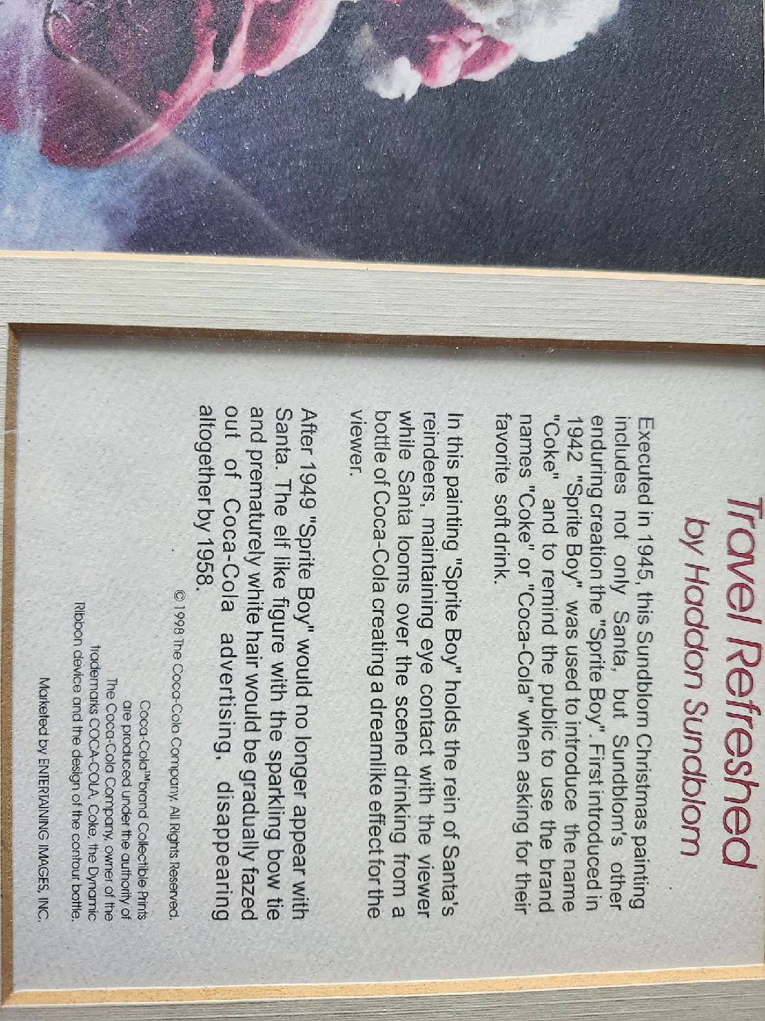 Coca-Cola "Travel Refreshed" Collectible Print image indicator(2)