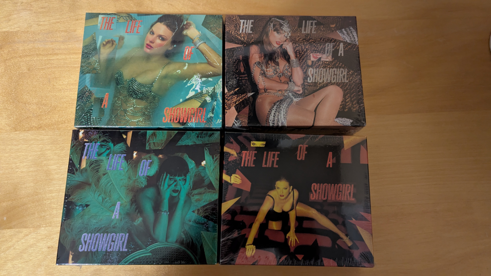 Taylor Swift - The Life of a Showgirl deluxe CDs (Set of 4)
